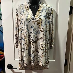 Paisley Print Women's Top